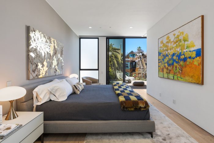 Master bedroom opens to the outside
