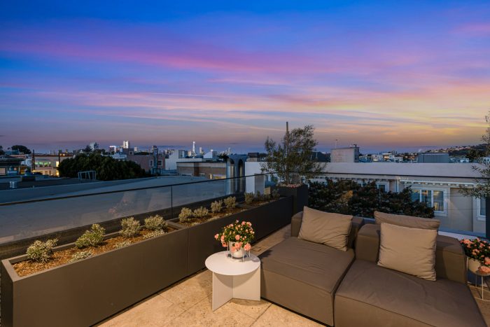 Pastel sunset in San Francisco