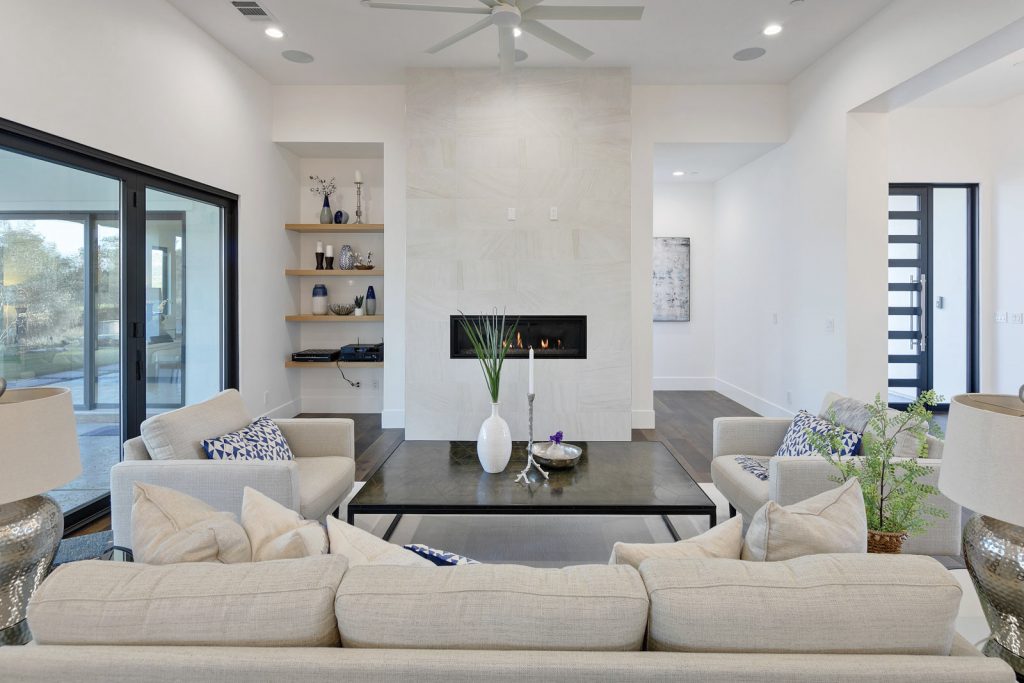 living room in large Santa Rosa home