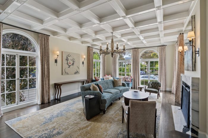 Compass Interior of St. Francis wood estate.