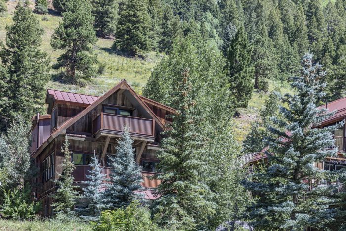 Snow mansion in Telluride.