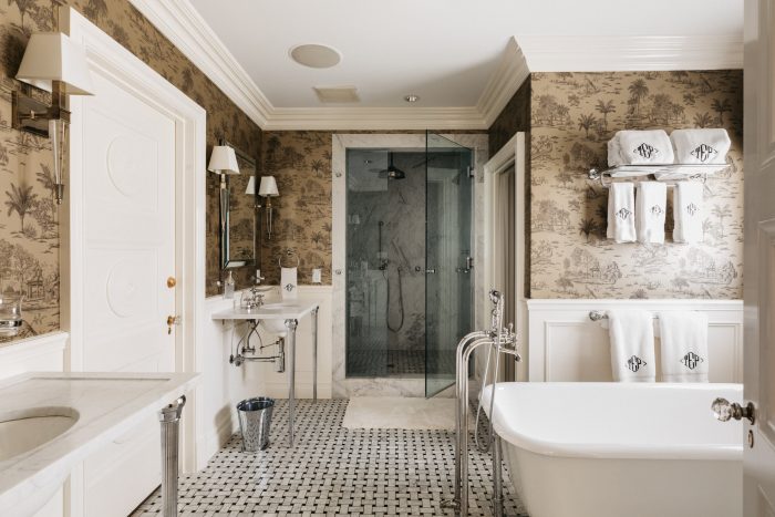 Master tub, modernized vintage.