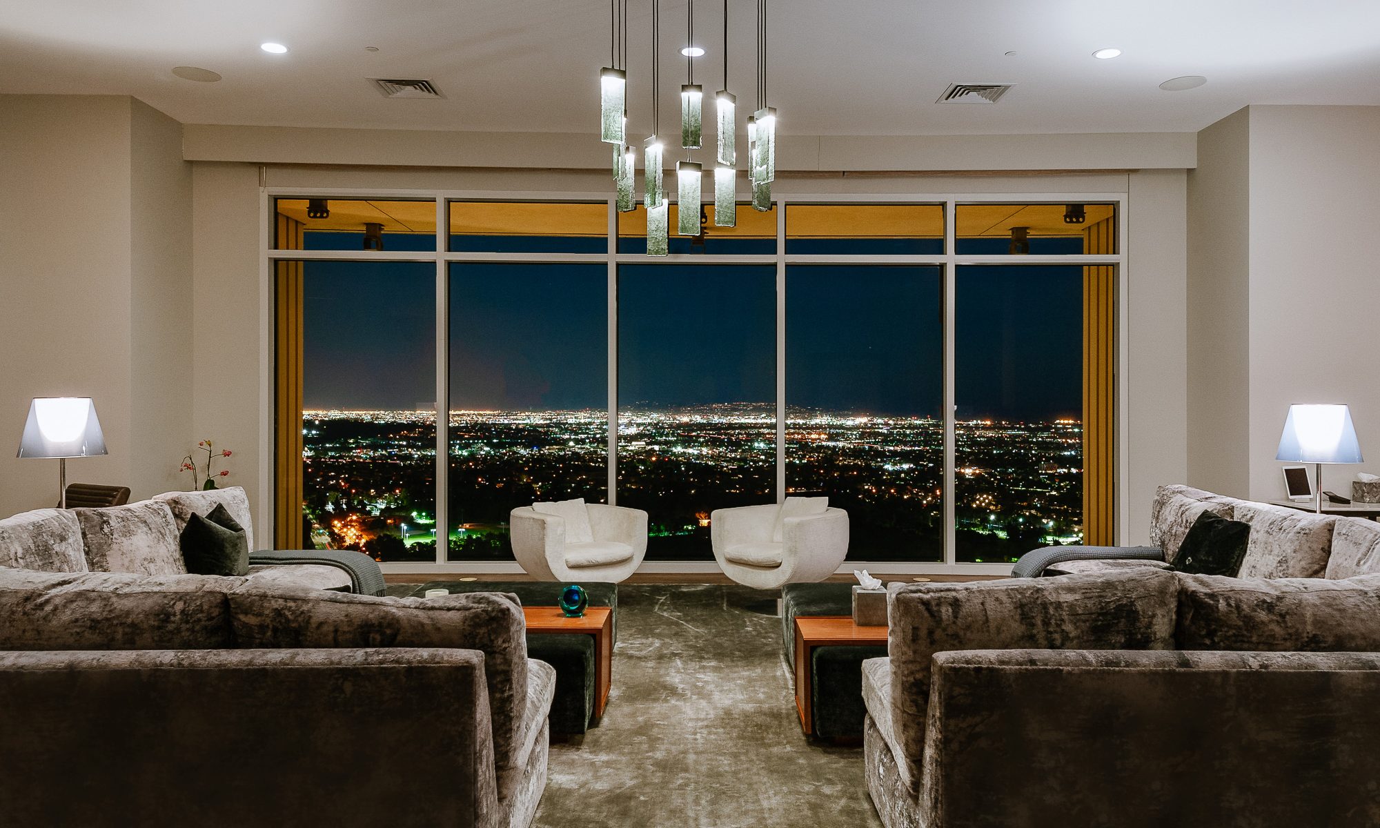 Matthew Perry's home in LA living room