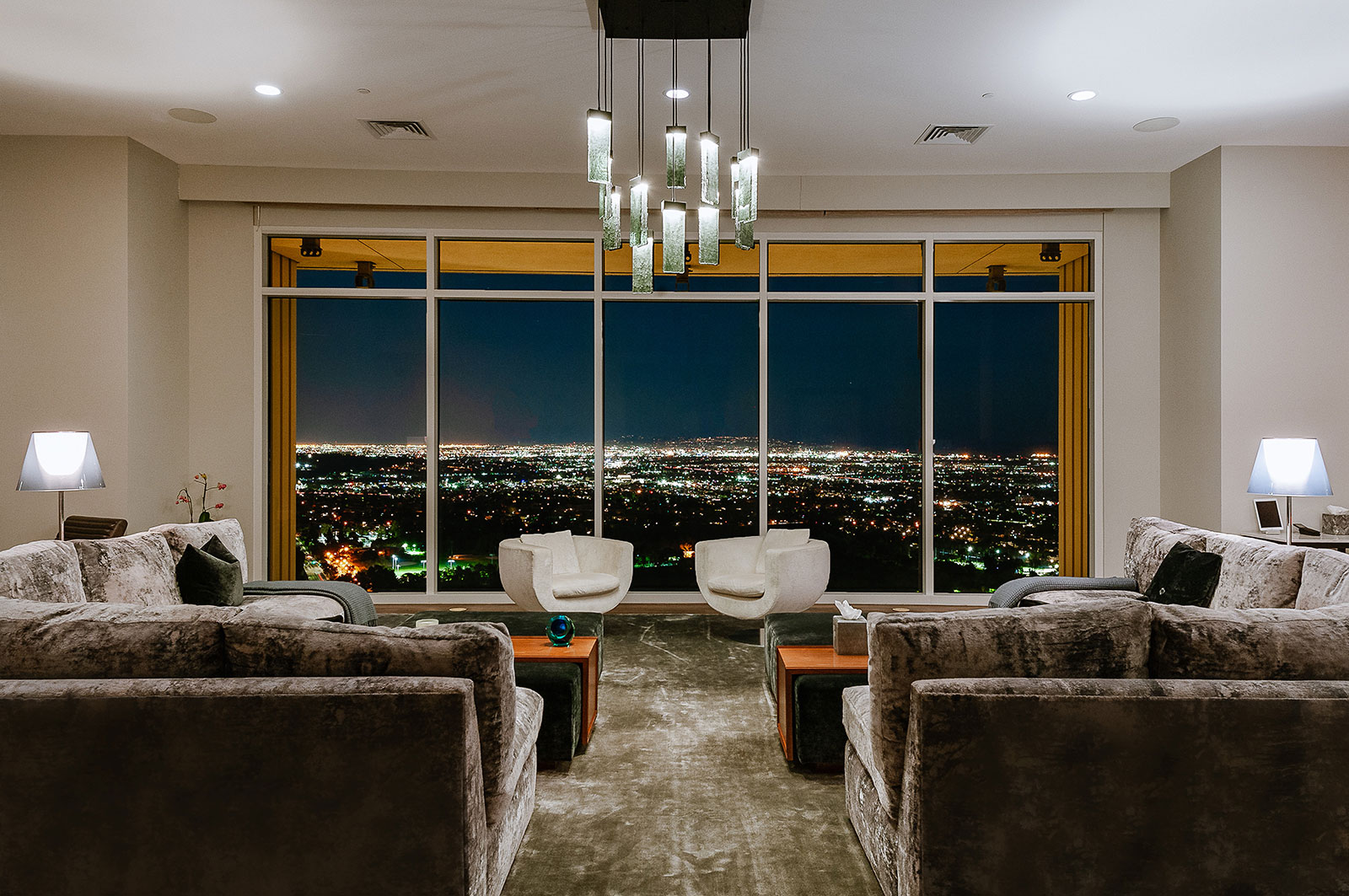 Matthew Perry's home in LA living room