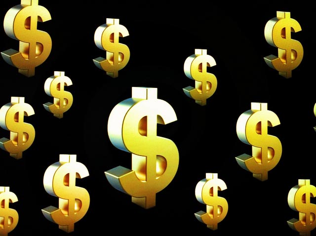 dollar signs in the air