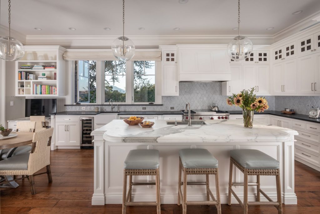 Kitchen in Victorian home. 