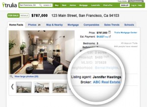 An example of better attribution for the listing agent