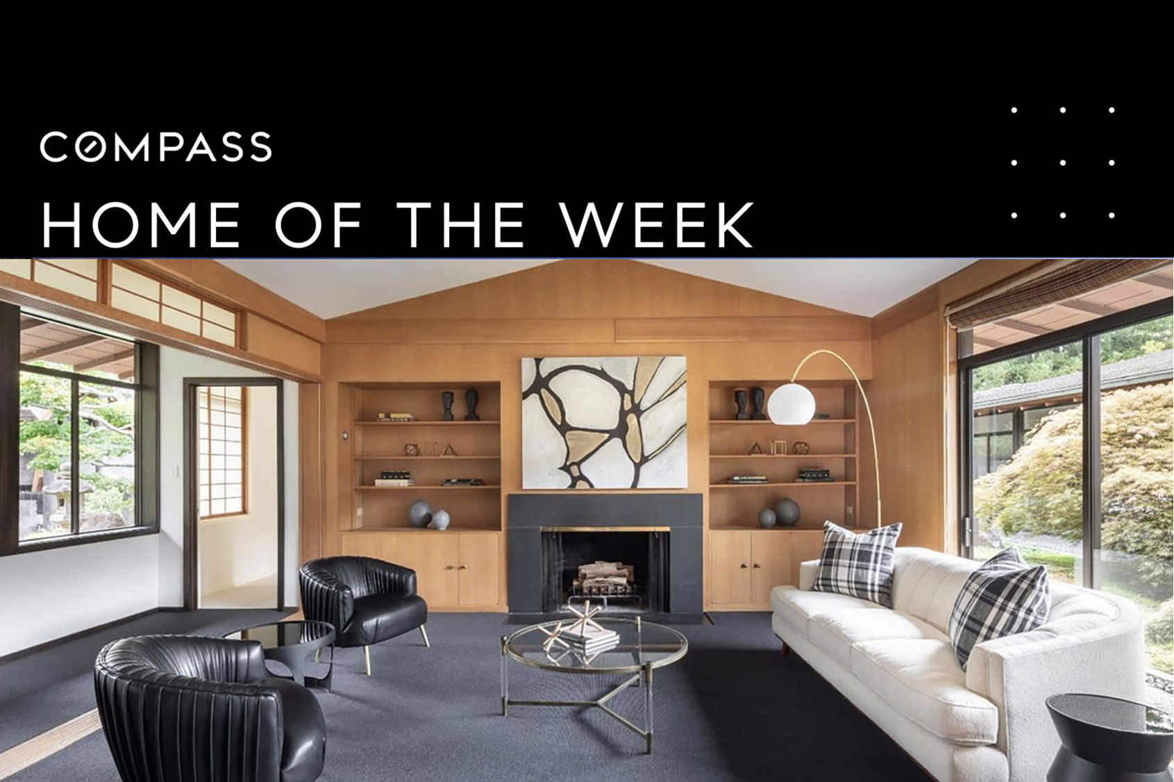 mid century living room