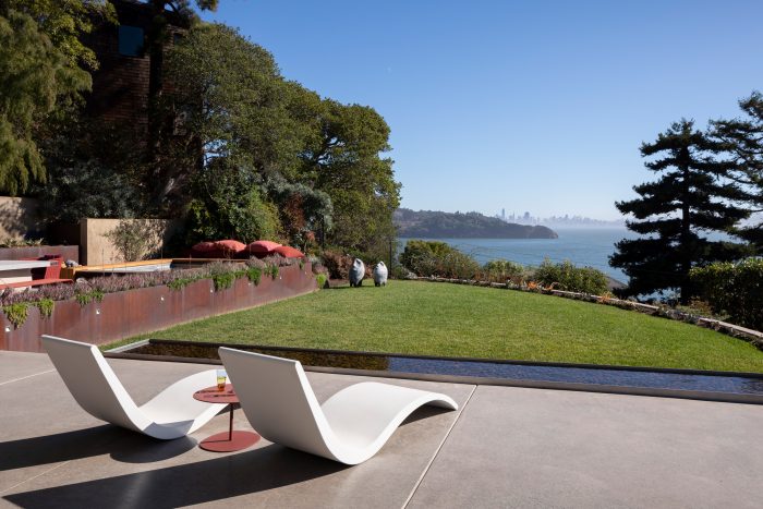 Lawn and view of San Francisco.