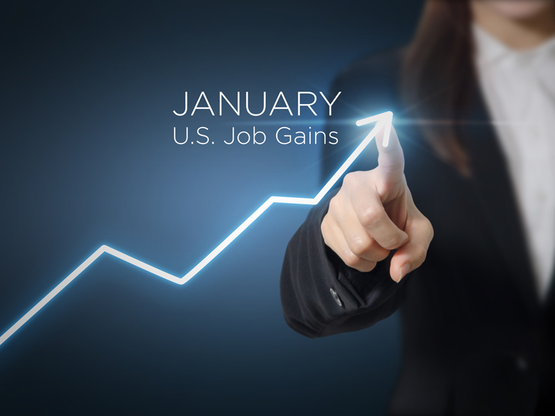 January job gains graph