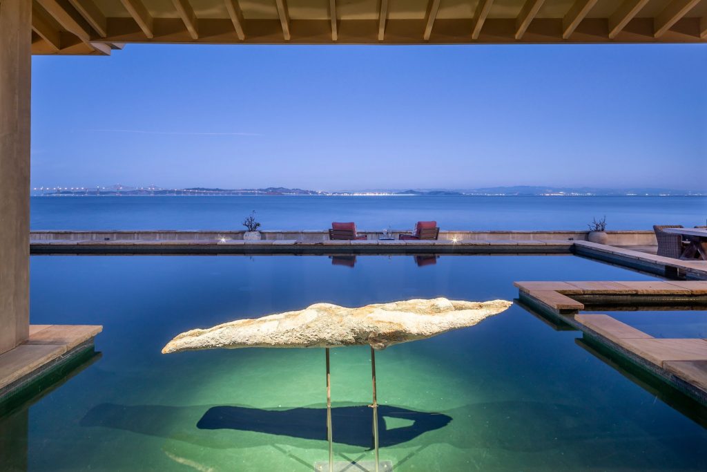 Showing Bayfront home with pool