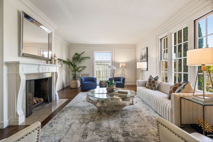 Compass - Regal French Chateau Revival Living Room