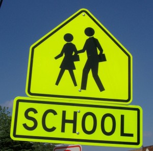 School-zone sign
