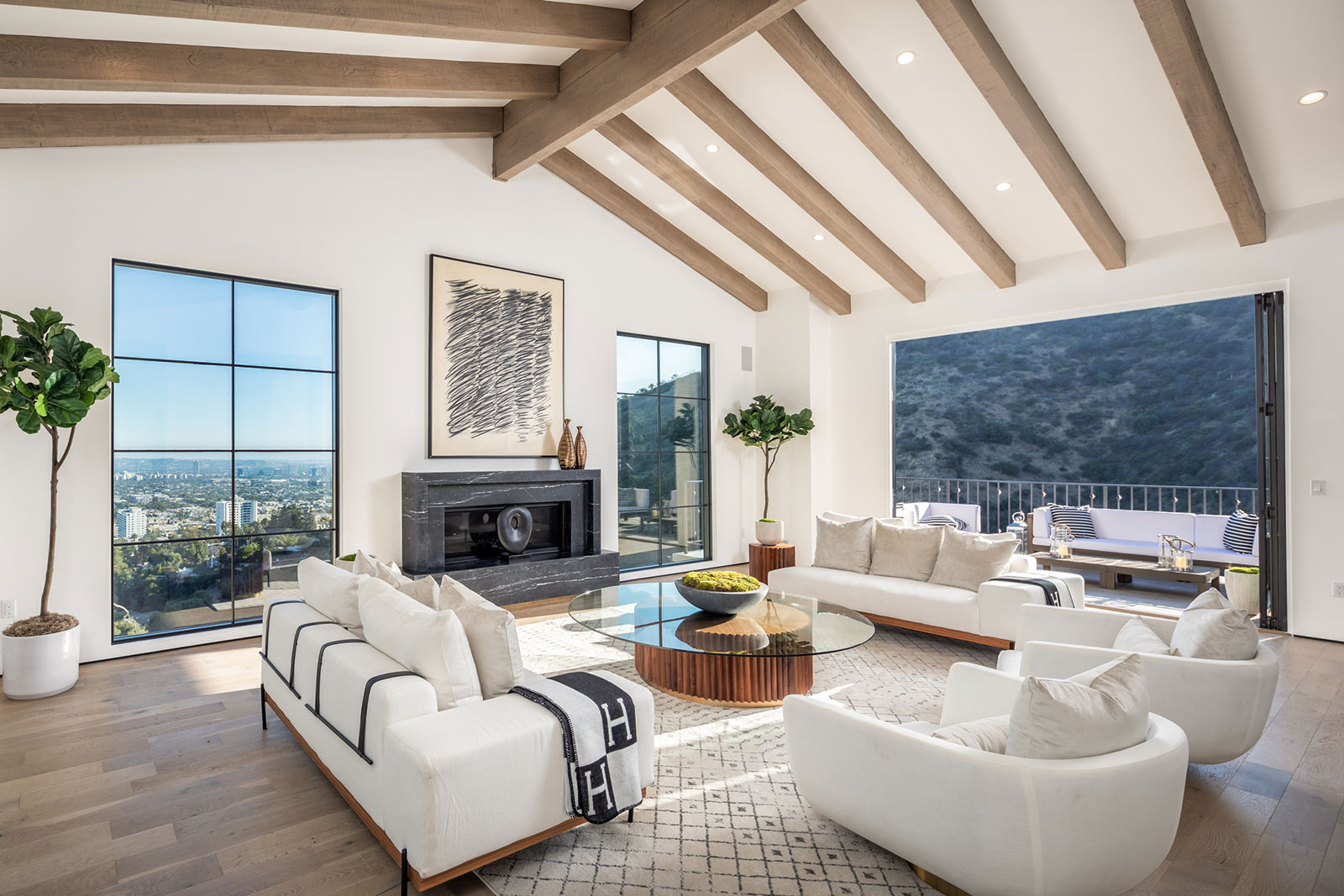 livingroomwithA Frameceiling