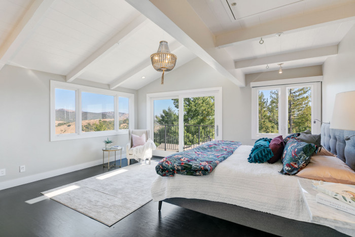 master suite of mt. tam estate