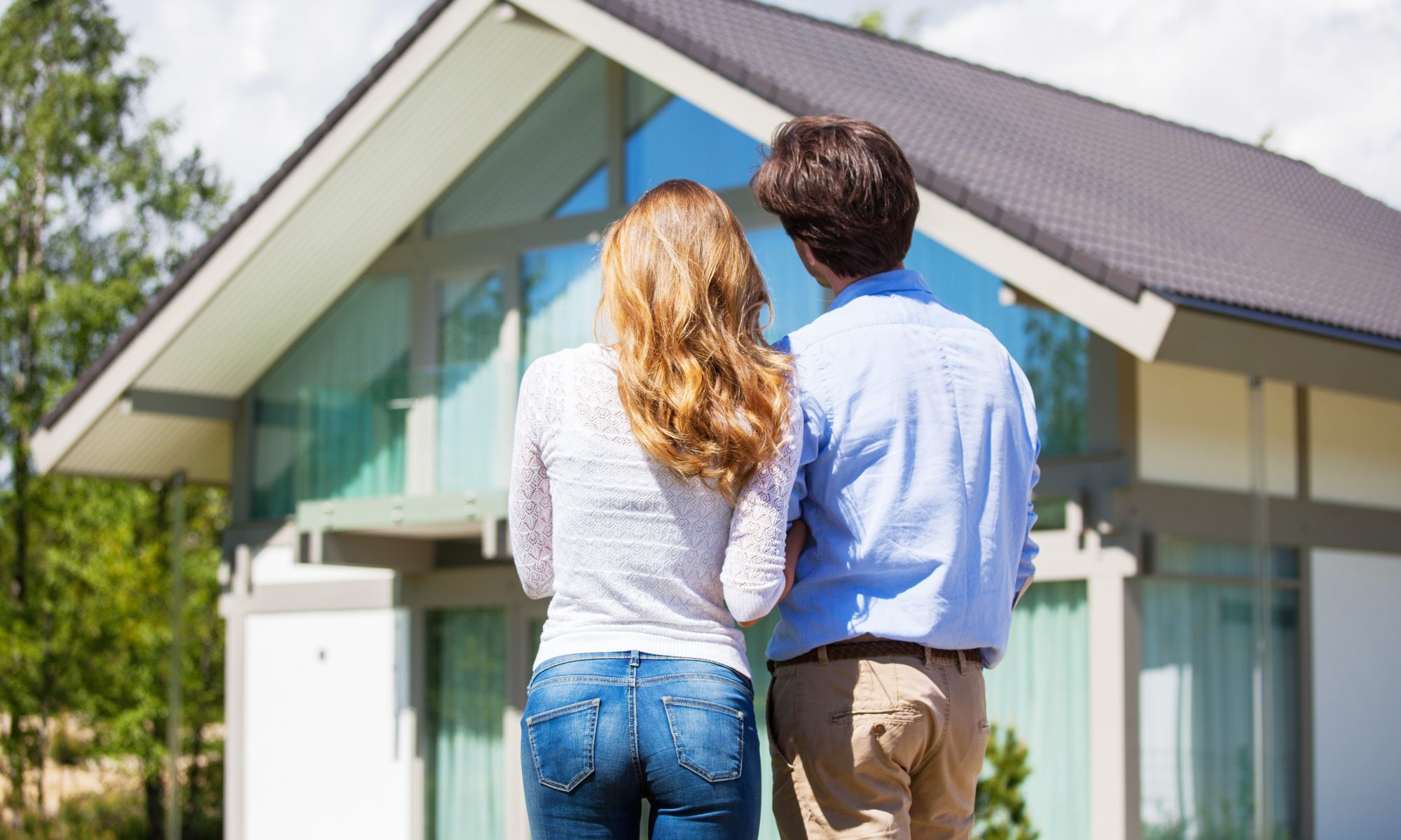 Couple and their house