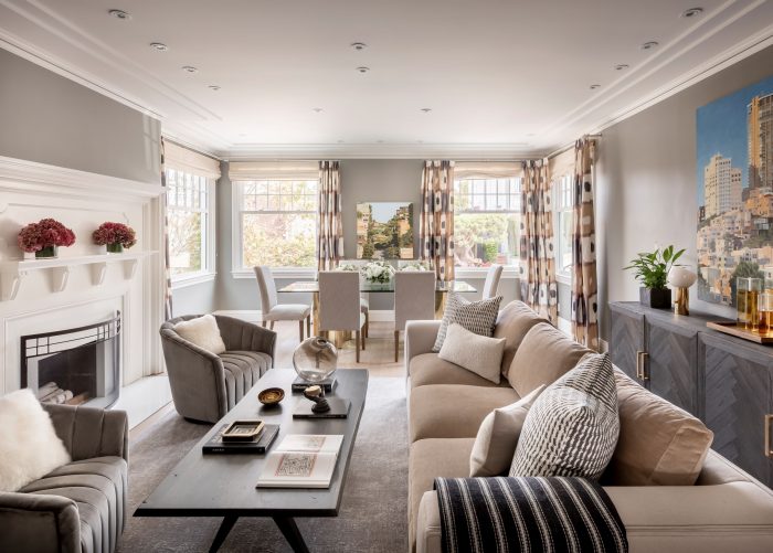 Fully redone Pacific Heights showpiece with stunning Bay views