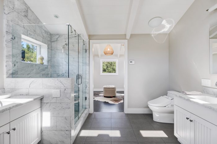 marble bathroom of estate