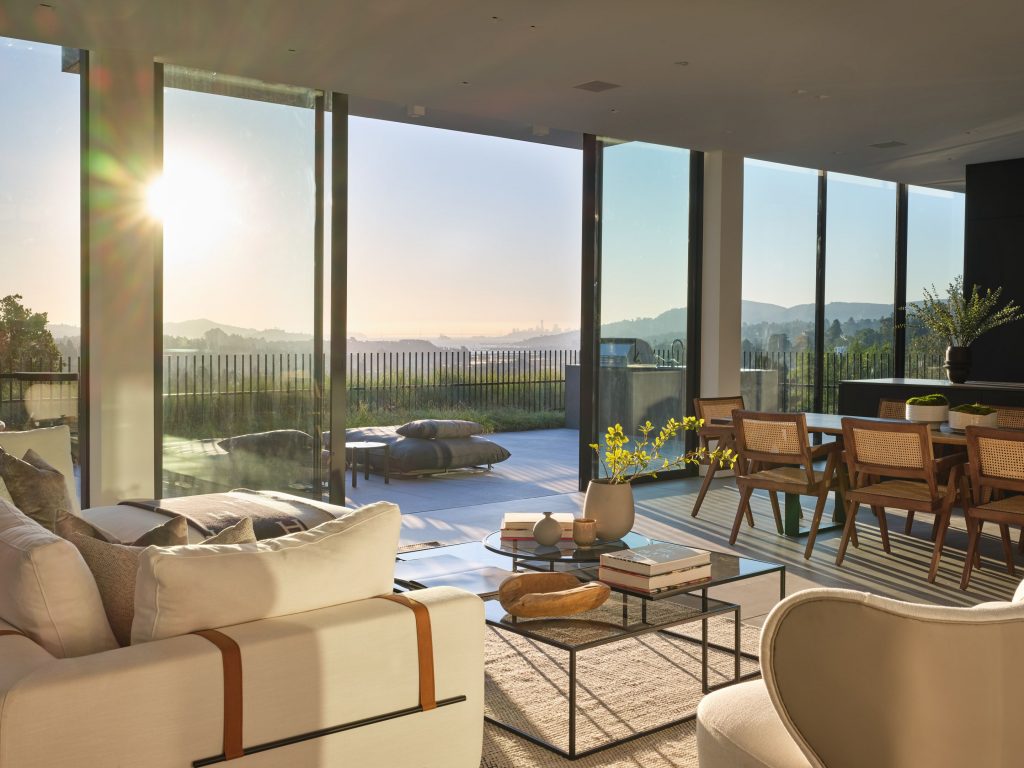 Showing living room with view