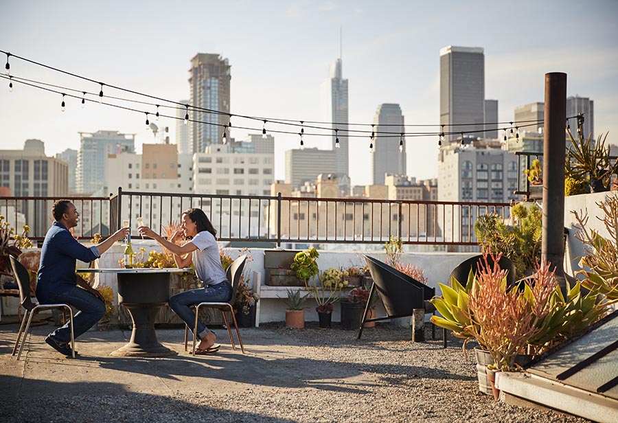 Couple Drinking Wine