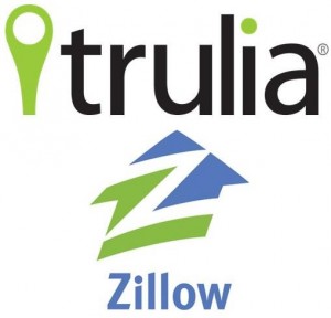 Trulia and Zillow logos