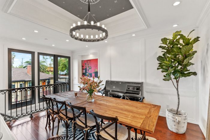 Mediterranean refuge in Silver Lake hills - pergola-covered outdoor room