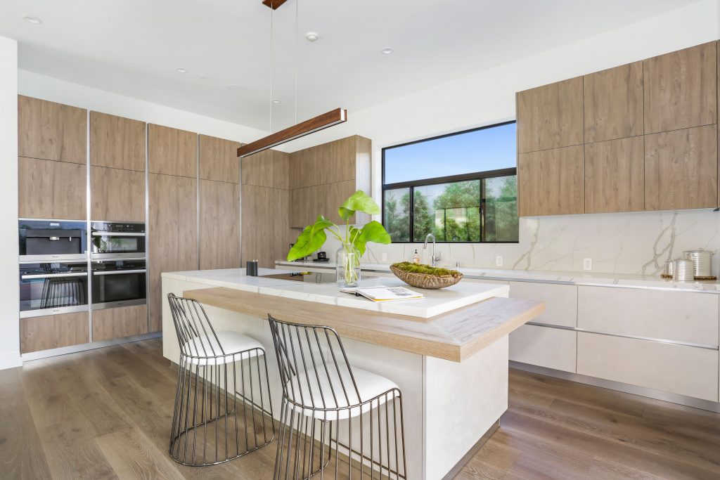 Showing creative home in LA kitchen